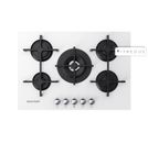 Cooktop 5 Bocas Brastemp Branco com Duplachama e Trempe com Ferro Fundido - GDK73AB