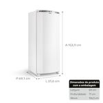 Freezer-vertical-posicionado-na-diagonal-com-ilustracao-de-suas-dimensoes-