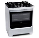 Fogão Consul 5 Bocas Branco com Mesa de Vidro e Trempes de Ferro Fundido - CFS5VAB