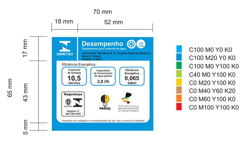 Consul-Bebedouro-CJD42AB-Selo-Digital-Inmetro-127v