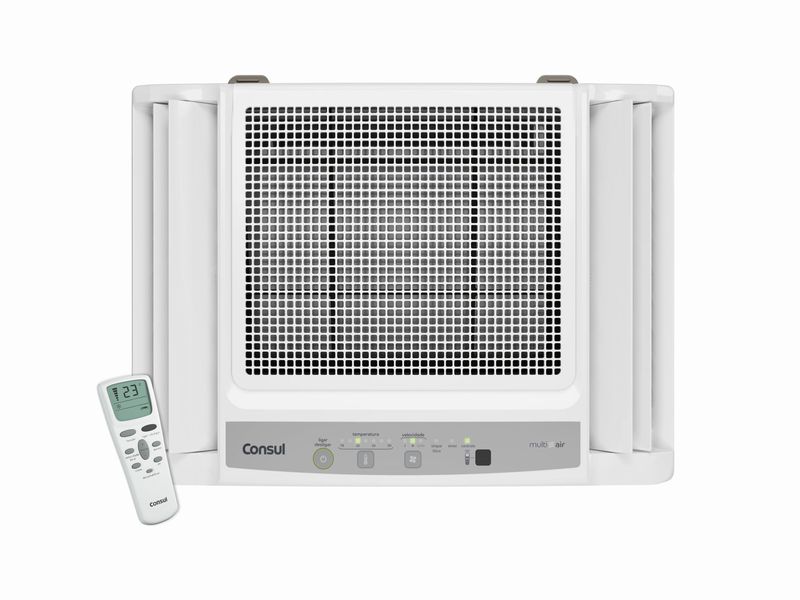 Ar-Condicionado-10000-Btus--Eletronico-Consul-Frio---Ar-Condicionado-10000-Btus-CCN10DB---Vista-Frontal-com-controle-remoto