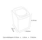 Máquina de Lavar Consul 9kg Turbo Lavagem e Duplo Enxágue - CWE09AB