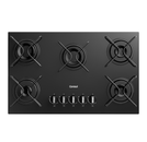 Cooktop 5 Bocas a Gás Consul com Grades  Estáveis  e Mesa de Vidro - CD075BE