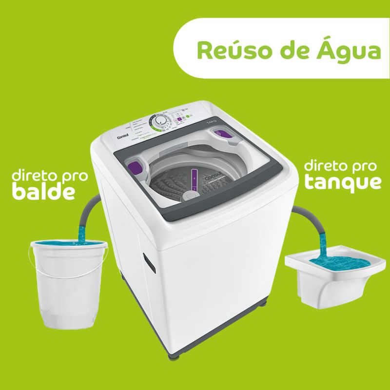 Imagem-ilustrativa-do-reuso-de-agua-da-maquina-de-lavar-com-um-balde-cheio-de-agua-a-esquerda-maquina-de-lavar-ao-centro-e-um-tanque-com-agua-a-direita.
