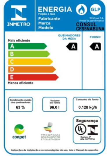 Consul_Fogao_CFS5NAB_Selo_Inmetro_BiVolt