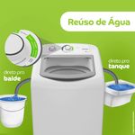Imagem-ilustrativa-de-reuso-de-agua-com-a-maquina-de-lavar-no-centro-do-lado-esquerdo-um-balde-contendo-agua-e-do-lado-direito-um-tanque-contendo-agua.