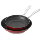 Conjunto de Frigideiras de Inox 25cm e 30cm - Empire Red