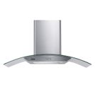 Coifa de Parede Consul 90cm Inox 5 e 6 Bocas com Design em Vidro e Aviso Lavar Filtro - CAP90AR