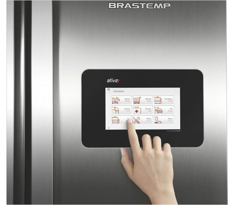 Geladeira-Frost-Free-Inox-540-Litros-Brastemp-Inverse-com-Central-Inteligente---Geladeira-Frost-Free-Inox-BRN80AK