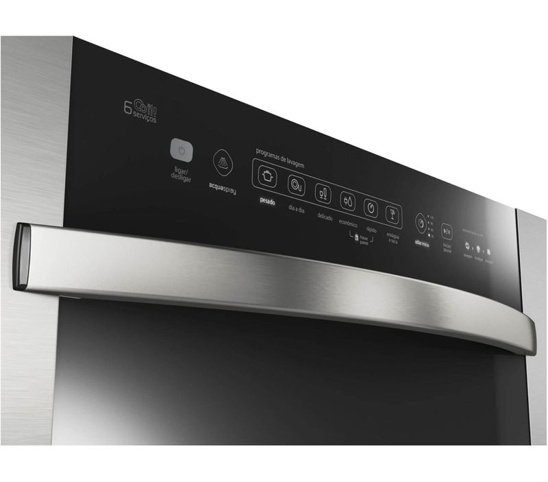 Lava-loucas---Maquina-de-lavar-loucas-de-embutir-6-servicos-cinza-Brastemp---Painel