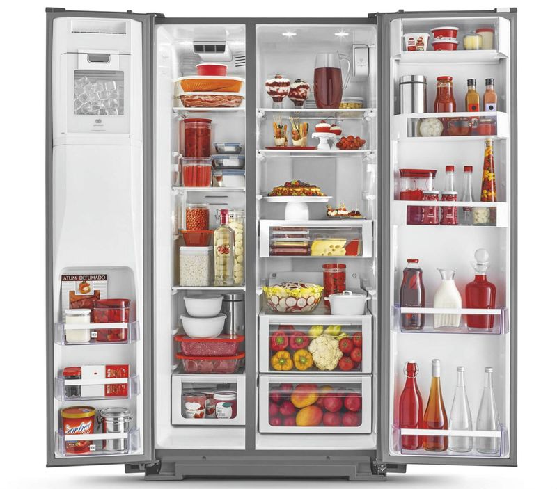 Geladeira-Frost-Free-Inox-539-Litros-Brastemp-Gourmand-Side-By-Side---Geladeira-Frost-Free-Inox-BRS75BR