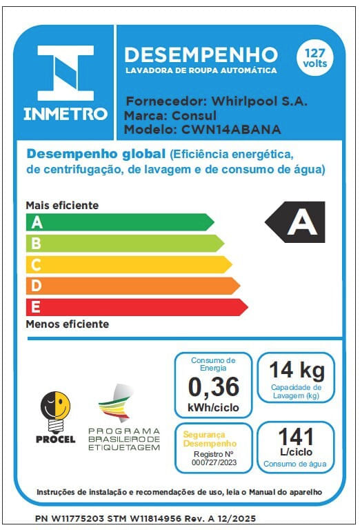 Consul_Lavadora_CWN14AB_Selo