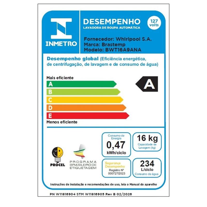 Brastemp_Lavadora_BWT16A9_Selo_Inmetro_127v