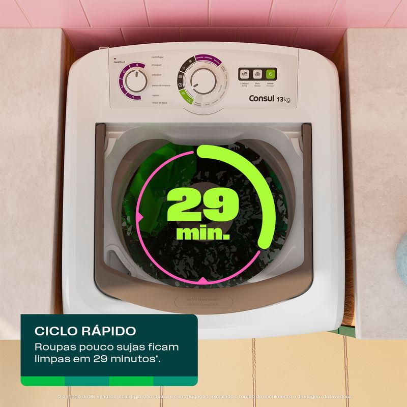 Consul_Lavadora_CWH13AB_Ciclo_Rapido