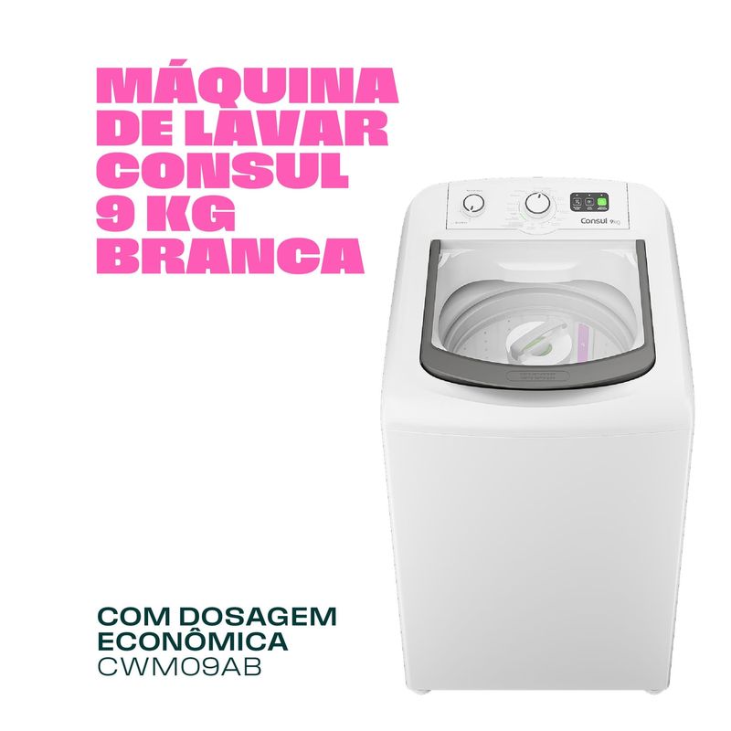 Consul_Lavadora_CWM09AB_Dosagem_Economica